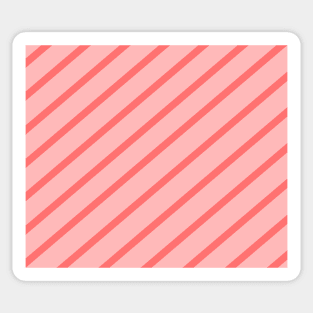 Diagonal lines - pink. Sticker